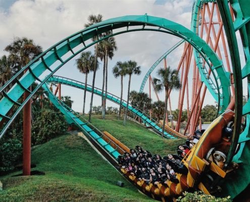 cleaning amusement parks with pressure washing