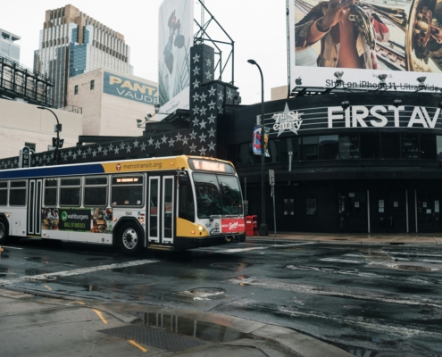 pressure washing buses